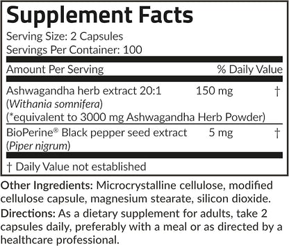 Futurebiotics Ashwagandha Extra Strength Stress & 200 Vegetarian