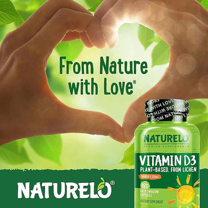 NATURELO Vitamin D 5000 IU D3 Supplement 180 Mini 2)