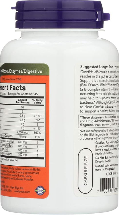 NOW Candida Support, 90 Count (Pack 2)