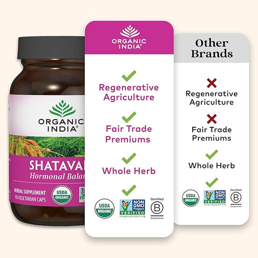 ORGANIC INDIA Shatavari Capsules 90 Capsules