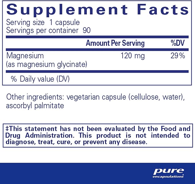 Pure Encapsulations Magnesium (Glycinate) 90 Capsules