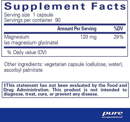 Pure Encapsulations Magnesium (Glycinate) 90 Capsules