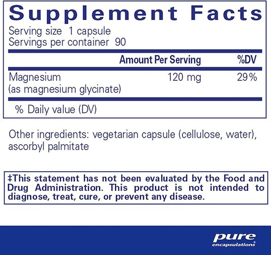 Pure Encapsulations Magnesium (Glycinate) 90 Capsules