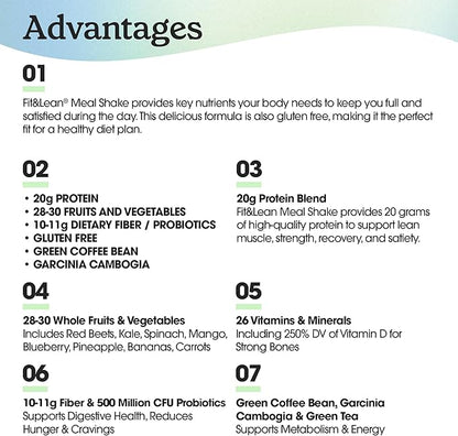 Fit & Lean Meal Shake Meal 1lb, 10 10 Servings
