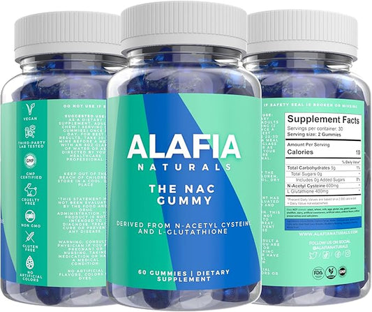 Alafia Naturals Sugar-Free NAC Gummies, NAC 60ct