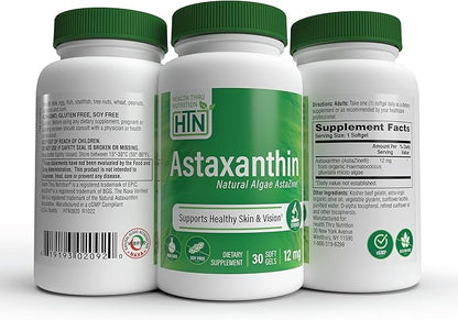 Health Thru Nutrition Astaxanthin Triple Strength 12mg 30 30 Softgels