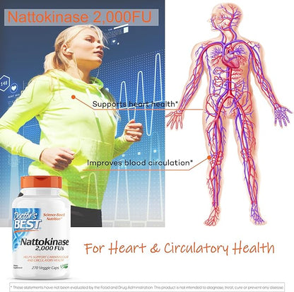 Doctor's Best Nattokinase, Non-GMO, Vegan, Gluten 270 Veggie