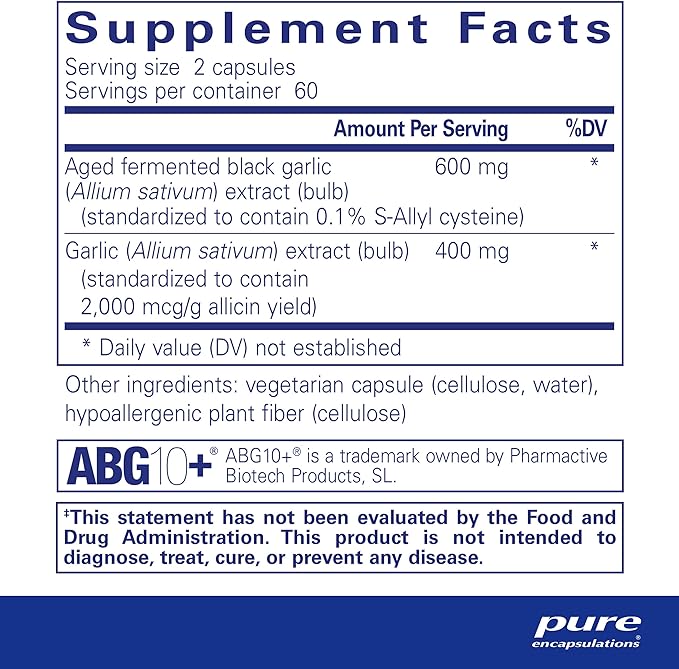Pure Encapsulations Garlic Complex 120 Capsules
