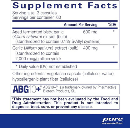 Pure Encapsulations Garlic Complex 120 Capsules
