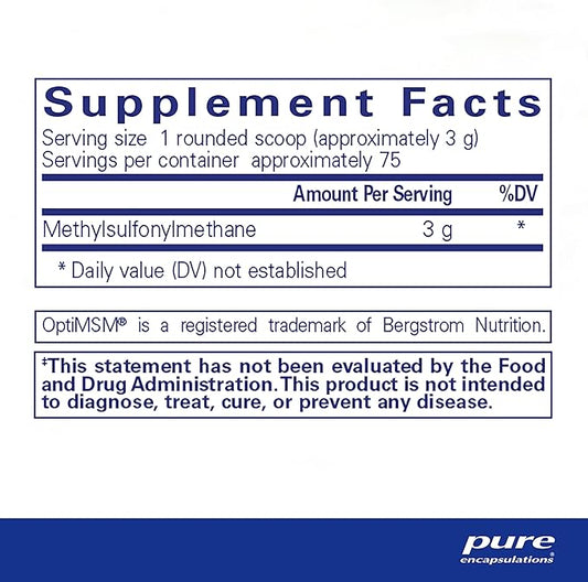 Pure Encapsulations MSM Powder 8 Ounces