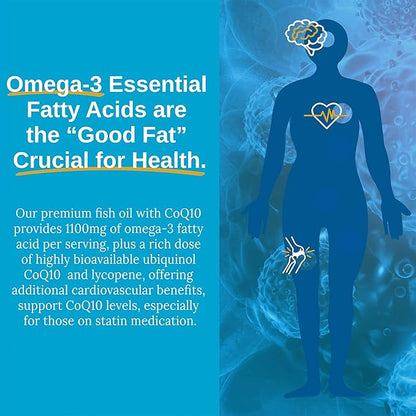 Xtendlife, Omega 3 QH Premium Fish CoQ10 Ubiquinol 60 Gluten