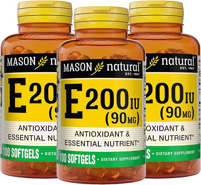 MASON NATURAL Vitamin E 90 mg (200 IU) 100 Softgels 3)