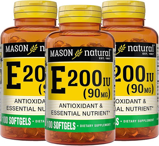 MASON NATURAL Vitamin E 90 mg (200 IU) 100 Softgels 3)