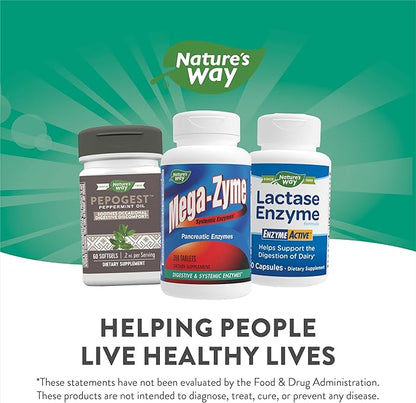 Nature's Way Mega-Zyme, Pancreatic & Systemic 200 Tablets