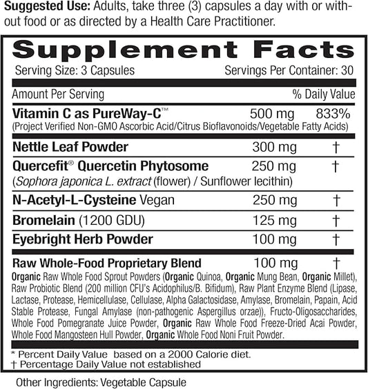EMERALD LABS Allergy Health 90 Vegetable (30-Day Supply)