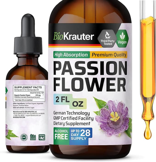 BIO KRAUTER Passionflower Tincture 2 Fl.Oz.
