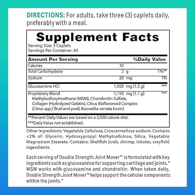 Vitamin World Double Strength Joint Mover, 120 Caplets