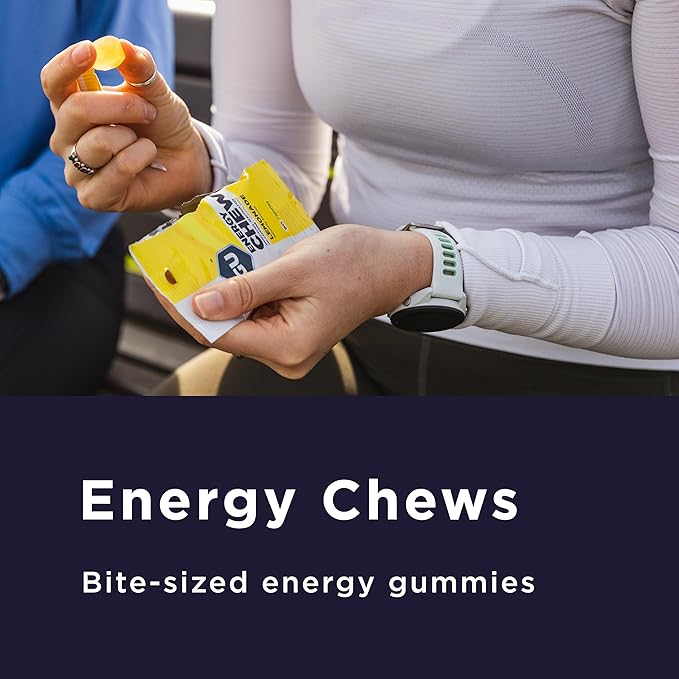 GU Energy Chews, Rainbox Mix Energy Gummies with Electrolytes, Vegan, Gluten-Free, Kosher, Caffeine Free, and Dairy-Free On-The-Go Energy for Any Workout, 12 Bags (24 Servings Total)