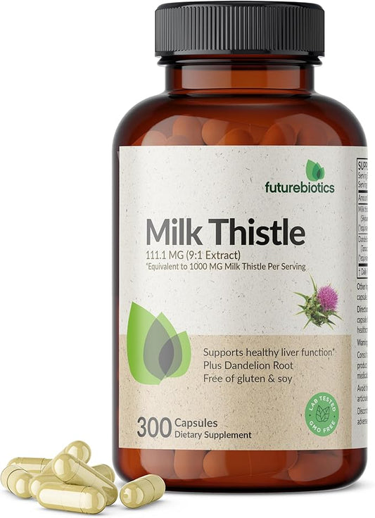 Futurebiotics Milk Thistle Silymarin Marianum & 300 Capsules