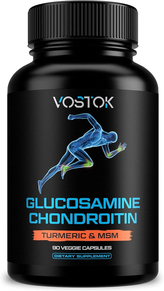 Glucosamine Chondroitin with Turmeric MSM Boswellia 90 Capsules