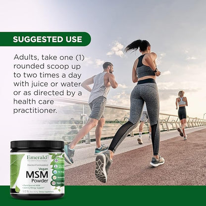 EMERALD LABS MSM Powder 4,000 mg 8 Oz