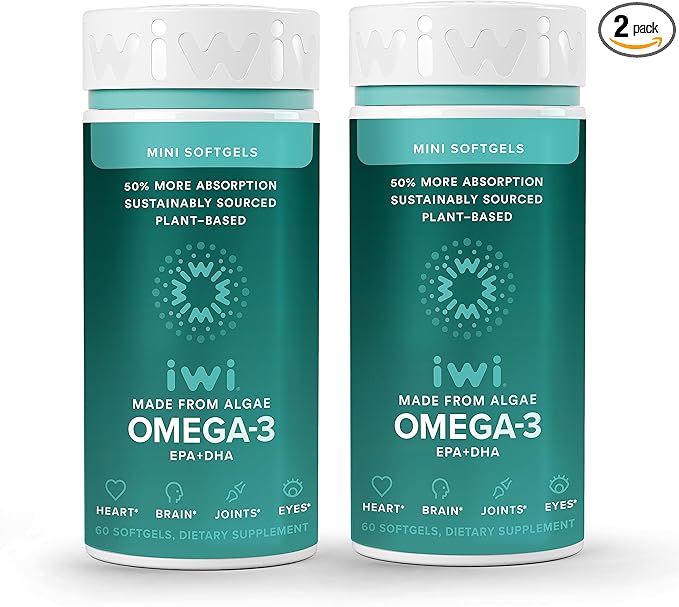 Iwi Life Omega-3, 120 Mini Softgels (60 Servings), 3 with
