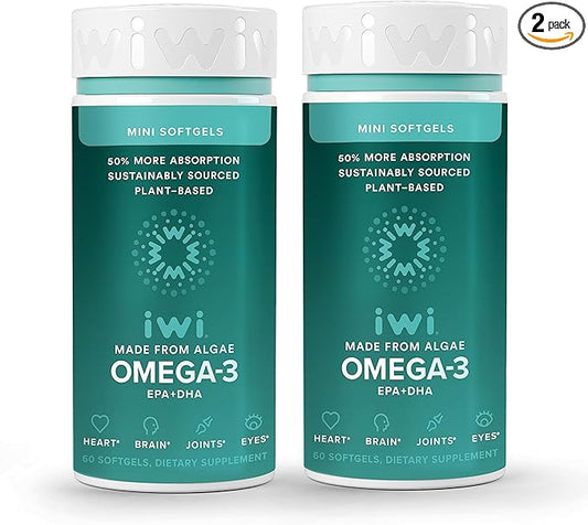 Iwi Life Omega-3, 120 Mini Softgels (60 Servings), 3 with
