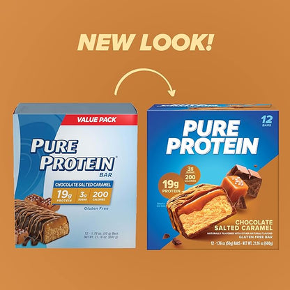 Pure Protein Bars, High Protein, Nutritious 1.76 oz., 12 Count 1) (Packaging