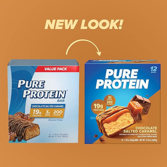 Pure Protein Bars, High Protein, Nutritious 1.76 oz., 12 Count 1) (Packaging
