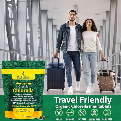 Organic Chlorella Mini Tablets, Australian (1000, Organic