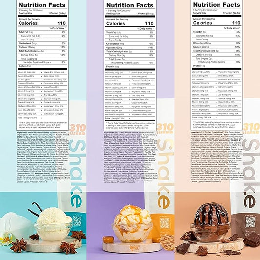 310 Nutrition – All-In-One Meal Replacement 26 Essential 3 Flavors