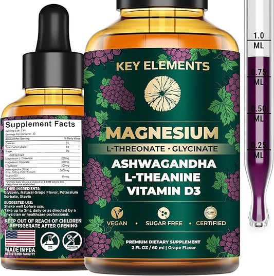 [Sleep, Mood, Calm] Liquid Magnesium L-Threonate D3 with