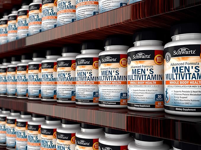 Men's Multivitamin with Vitamin C A D3 E -60 Ct