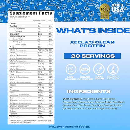 XEELA Plant Based Vegan Protein Powder 25g High
