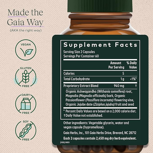 Gaia Herbs SleepThru 120 Vegan (60-Day Supply)