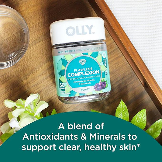 OLLY Flawless Complexion Gummy, Clear and 50 Count 1)