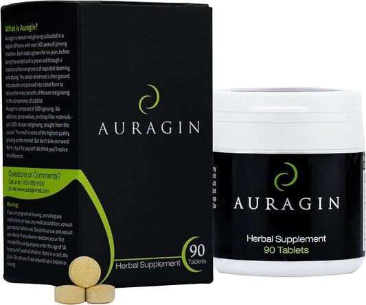 Auragin® Authentic Korean Red Ginseng – 6 Year 100% Red