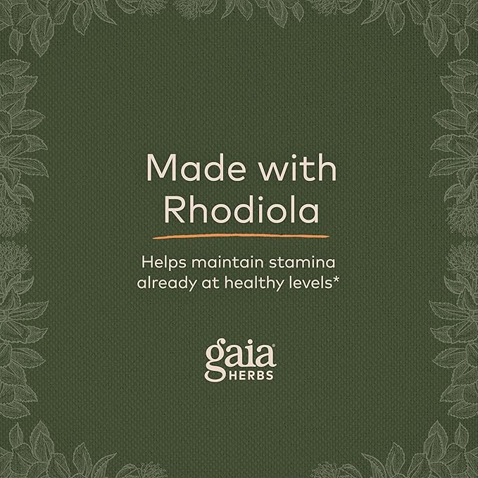 Gaia Herbs Rhodiola Rosea 60 Vegan (30-Day Supply)