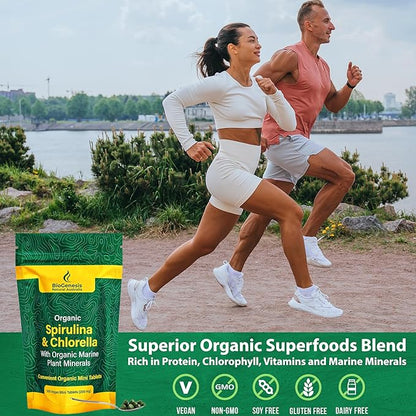Organic Spirulina & Chlorella + Marine (200 mg) (300)