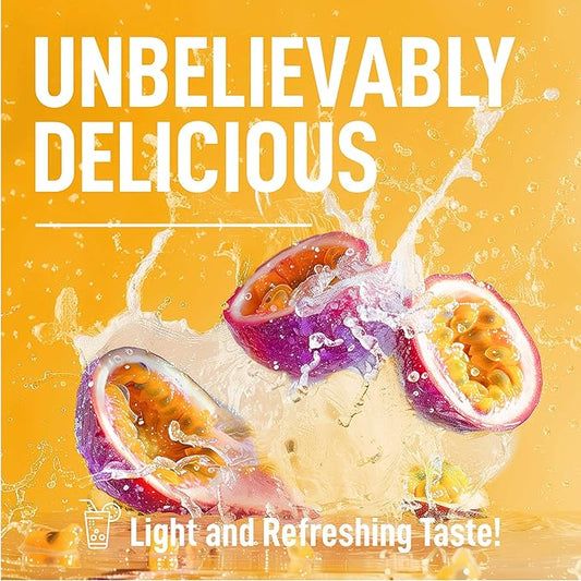 Keppi Keto Hydration Electrolytes - Passionfruit - Electrolyte Powder no Sugar - Sips Like Sunshine - Keto Electrolytes Powder - Electrolytes Powder Sugar Free - Electrolytes Powder