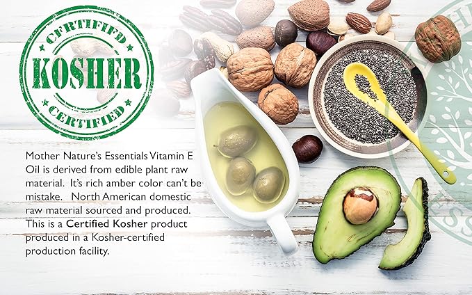 Mother Nature's Essentials Vitamin E Supplement 42,000IU, 2 2 oz