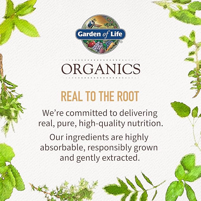 Garden of Life Organics Plant Calcium D3, and MK7, Gluten-Free 60 Day