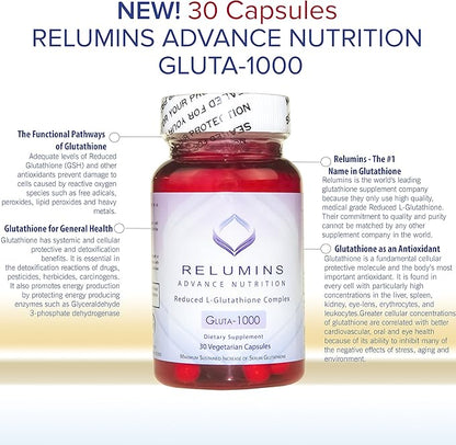 Relumins Advance Nutrition Gluta 1000, Vitamin (3 Bottles