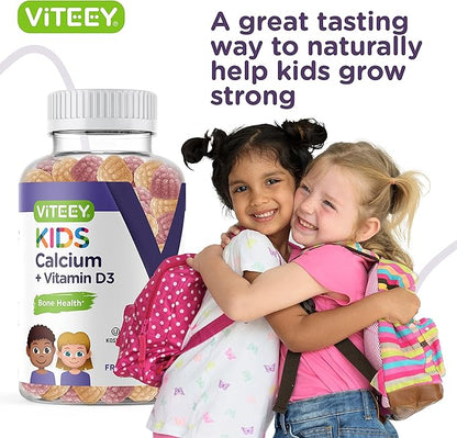 Kids Calcium Gummies with Vitamin D3 500mg plus D3 1000iu 1000iu -