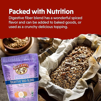 Barlean's Organic Digestive Seed Blend Fiber 3 & 12 oz