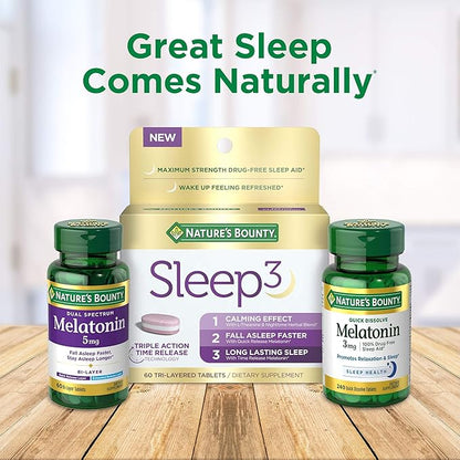 Nature's Bounty Melatonin, Promotes Relaxation and 10mg, Capsules, 60 Ct (2 Pack)
