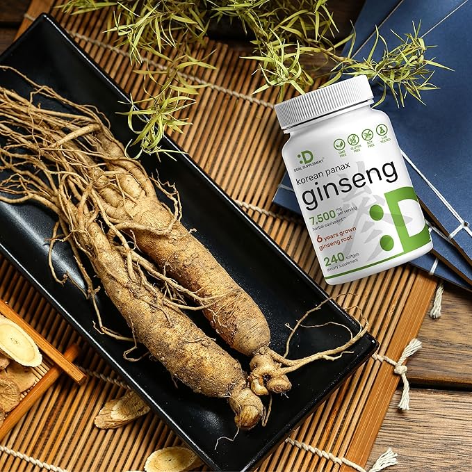Korean Red Panax Ginseng Root Extract, 7,500mg Serving, 240 Softgels 150mg Active