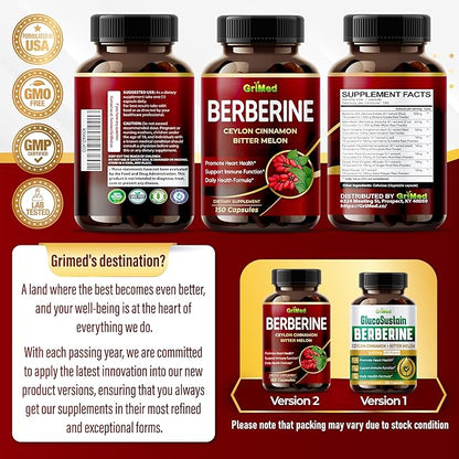 Berberine Supplement 9,500mg with Ceylon Cinnamon