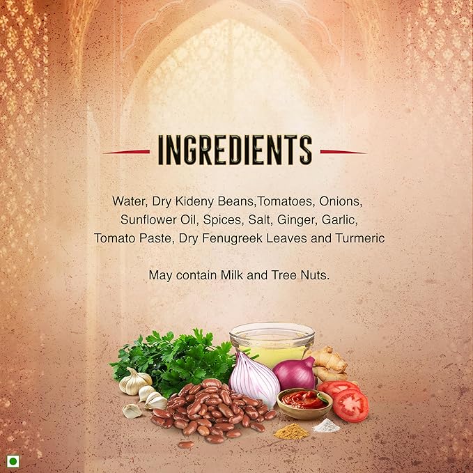 Kitchens of India Rajma Masala – Red Kidney Beans Curry, 10 Ounces (Pack of 3), Gourmet Ready to Eat Authentic Vegetarian Indian Food, Gluten-Free