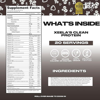 XEELA Plant Based Vegan Protein Powder 25g High